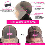 BVLBVL 200 Density 28 Inch 13x6 Deep Wave Lace Front Wigs Human Hair 12A Curly Human Hair Wig HD Lace Frontal Curly Wig Pre Plucked Wet and Wavy