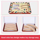 GOTHINK Set of 4 - Cruved Playing Card Holder for Kids Adult Seniors 2 Slot Solid Wood Cards Holders for Playing Cards 14 x 1.6 x 1.8 Inch Non Slip Card Deck for Bridge Canasta Strategy Card Games