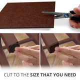 Felt Furniture Pads X-PROTECTOR - 10 Pack Premium 8”x6” Heavy Duty 1/5” Felt Sheets! Cut Furniture Felt Pads for Furniture Feet You Need – Best Furniture Pads for Hardwood Floors! Brown