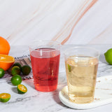 Vplus 150 Pack 12 OZ Reusable Clear Plastic Cups, Disposable Heavy Duty Plastic Cups for Party, Christmas, Wedding, Thanksgiving, Halloween