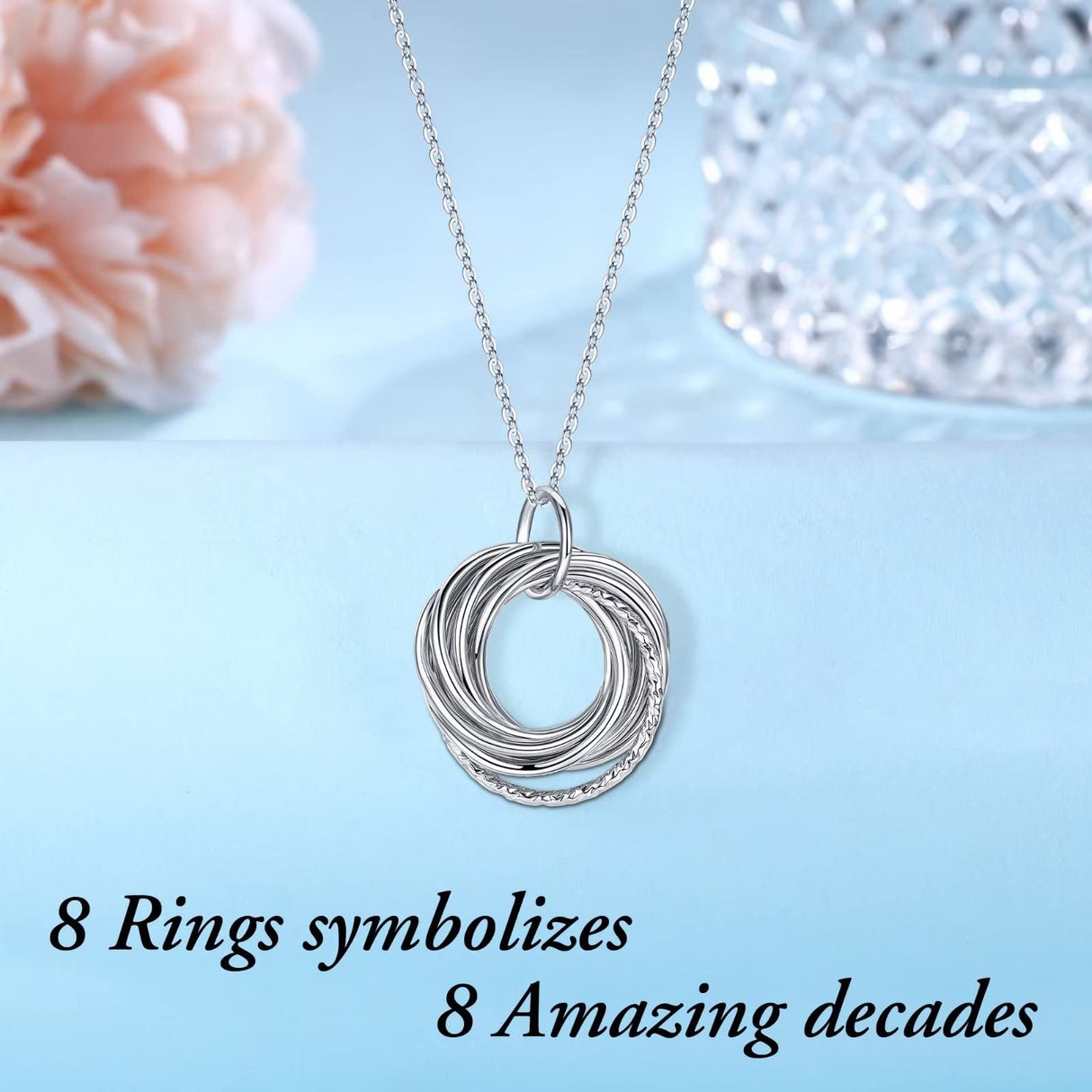 IEFLIFE 80th Birthday Gifts for Women - 80th Birthday Necklace for Women
