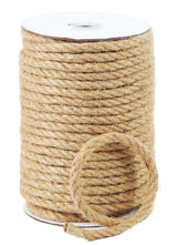 Radix Rope Natural Jute Twine, 8MM x 100FT Jute Rope Roll, Heavy Duty Thick Twine for Cat Scratching Post, Bundling, Gardening and DIY Crafts