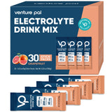 Venture Pal High Sodium Sugar Free Electrolytes Powder Packet - Hydration Packets with Vitamin, Sodium & Potassium | Zero Calories | Vegan, Keto & Paleo Friendly Electrolyte Drink Mix - 30 Sticks