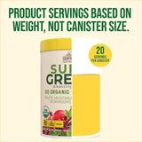 Country Farms Super Greens Apple Banana Powder Smoothie, Organic Super Foods, USDA Organic Drink Mix, Fruits, Vegetables, Mushrooms, Superfood Nutrition, 40 Servings, 2 Pack