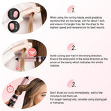 3 in 1 Air Styler with Travel Case - Ionic Hair Dryer & Air Wrap Curlers for Curling Drying, 1 Inch Curling Iron Barrel, Frizz-Free Blow Dryer No Heat Damage Fit for All Hair Types & Lengths