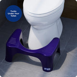 Squatty Potty Simple Bathroom Toilet Stool, Deep Purple 7", Ergonomic Stool – Posture-Enhancing Bathroom Footrest for Improved Digestion & Constipation Relief