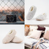 Cozylook 2-PK Soft House Loafer Slippers for Women Indoor, Furry House Shoes for Women Non-slip, Cozy Slip Ons for Elderly, Christmas Gifts, Adult Size 11-12