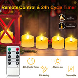 YiaMia 12 Pack Upgraded Rechargeable Tea Lights with Magnetic Wireless Charging Base, Flameless LED Candles with Remote and Timer, 100+H Battery Operated Candles for Votive Wedding Halloween Christmas