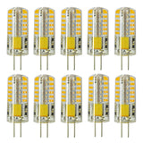 RAYHOO 10pcs G4 LED Bulbs JC Bi-Pin Base Light Bulbs 3W AC/DC 12V 20W-30W T3 Halogen Bulb Replacement Landscape Bulbs(Warm White 3000K)