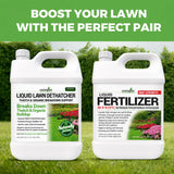 Covington Liquid Lawn Dethatcher (32oz) – Liquid Aerator Concentrate & Humic Thatch Remover, Soil Softener & Grass Thatch Buster for Lawns & Gardens – Kids & Pet Safe, Made in USA