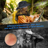 South to East Premium Mosquito Head Net for Insect, 4 Pack, Fly & Bug Protection | Ultra Large & Long, Extra Fine Holes for Camping, Hiking, Fishing, Gardening, Safari, Fits All Hats for Men & Women