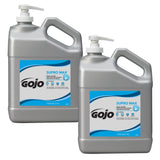 GOJO SUPRO MAX Hand Cleaner, 1 Gallon Heavy-Duty Hand Cleaner with Gentle Scrubbers Pump Bottle (Pack of 2) – 0979-02