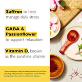 RESCUE Bach Plus Mood & Stress Support Gummies, Daytime Dietary Supplement with Passionflower, GABA, Saffron & Vitamin D, Natural Orange Flavor, Vegan & Gluten-Free, 3 Pack, 180 Count Total