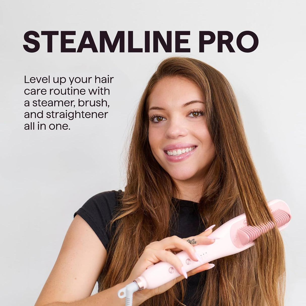 Wavytalk Steamlin Pro Steam Straightener Brush, Wavytalk Blown Away onic Hair Dryer Black