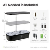 SUNCOZE Hydroponics Growing System, 12 Pods, 12.4 in Adjustable Height