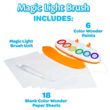 Crayola Color Wonder Magic Light Brush, Mess Free Painting Station for Kids, Toddler Toys & Activities, Holiday & Christmas Gifts for Kids, Ages 3+