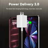 iPhone 18 17 16 15 Pro Max Charger Fast Charging 20W 10 FT Long USB C Cable