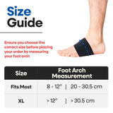 Arch Supports for Plantar Fasciitis Relief | Compression Sleeve Foot Brace For Heel Pain, Bone Spurs, Flat Feet, High Arches | Copper Infused Arch Support Bands for Women & Men Over Socks | Fit Most