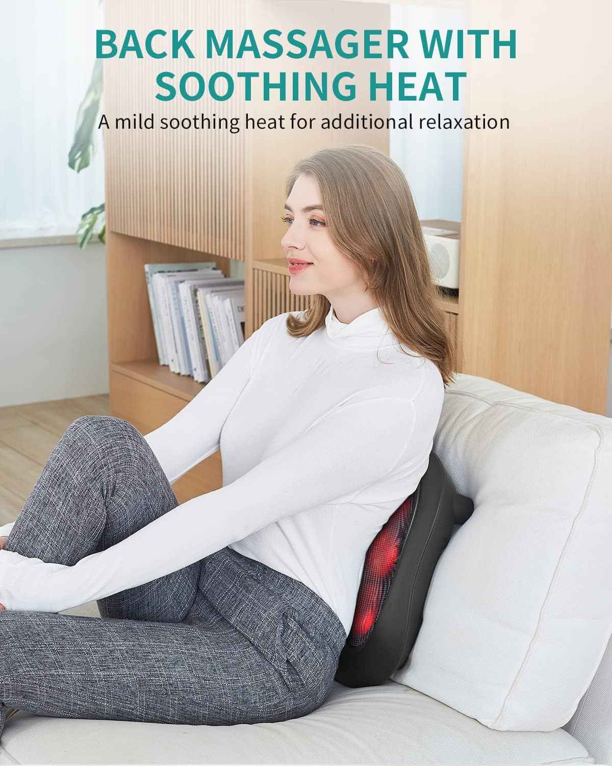 Nekteck Foot Massager with Heat, Shiatsu Heated Electric Kneading Foot Massager Machine for Neuropathy, Plantar Fasciitis, Feet Massage for Pain Relief, Circulation, Christmas Gifts for Man Woman Her