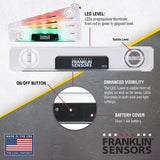 Franklin Sensors Light Level, Turns Green When Level, Digital/Electronic, 12-inch Magnetic Torpedo Leveler, Vertical and Horizontal Leveling Tool with 2 Bubble Vials, Made in the USA