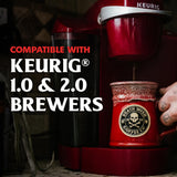 Death Wish Coffee - Single Serve Pods - Dark Roast Coffee Pods - Made with USDA Certified Organic (Espresso Roast, 100 Count)