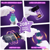 Nicella Magic Kit - 208+Magic Tricks for Kids Age 6-8, Magic Set with Manual and Video for Beginners and Kids, Christmas Halloween Birthday Gifts Toys for Ages 6 7 8 9 10 11 12 Years Old Boys Girls