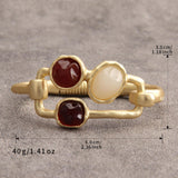 joymiao Gold Bracelet for Women Trendy Chunky Thick Gold Bangles Bracelet
