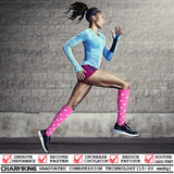 CHARMKING Compression Socks for Women & Men (8 Pairs) 15-20 mmHg Graduated Copper Support Socks are Best for Pregnant, Nurses - Boost Performance, Circulation, Knee High & Wide Calf (L/XL, Multi 53)