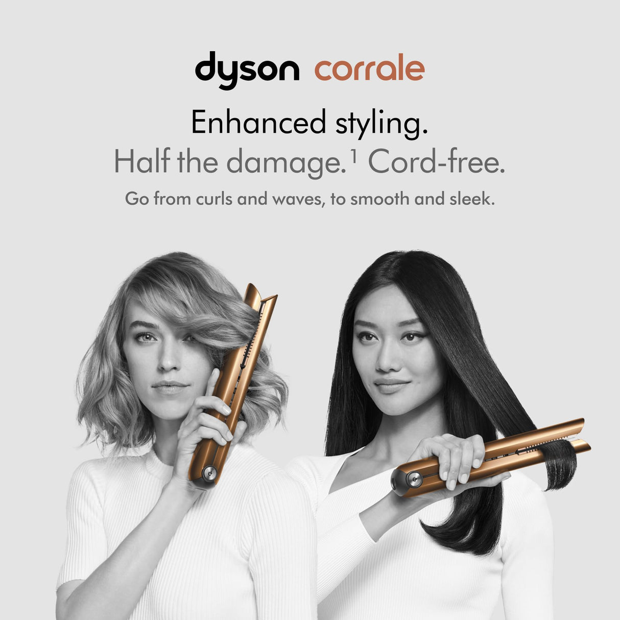 Dyson Corrale™ Hair Straightener, Nickel/Copper