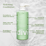 divi Hydrating Shampoo and Conditioner Set for Women and Men - Gently Cleanses, Removes Scalp Buildup, Hydrates, and Nourishes Hair, Strengthens All Hair Types, Vegan, Cruelty-Free, 2 x 12 Fl Oz