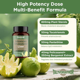 Advanced Cholesterol Supplements | Liquid-Filled Capsules for Better Absorption | Plant Sterols, Policosanol, Bergamot Extract | Triple-Action Formula,90 Capsules