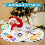 BLF FUN Sensory Baby Play Mat, Montessori Inspired Play Gym Mat for Infants, Machine Washable Activity Mat, Christmas Birthday Gifts for Toddlers 0-6-12-18 Months