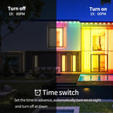 Yocrostar 300ft Permanent Outdoor Light,RGB Eaves Lights with App Control Remote,DIY IP67 Waterproof Under Eave Lighting,Outside led Lights for House,Party,Christmas Decorations(2 Rolls 150FT)