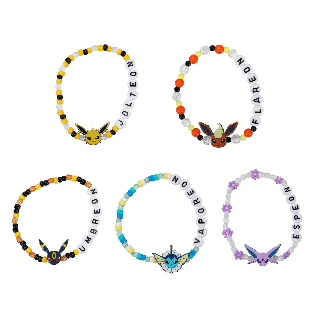 Bioworld Pokemon Eeveelutions Friendship Tradesies Bracelet Set
