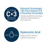 CeraVe Skin Brightening Vitamin C Serum for Face with Hyaluronic Acid, 1oz