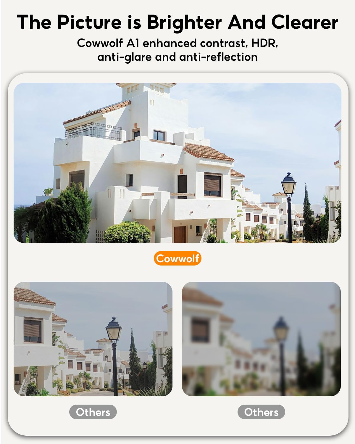 5MP 2K Window Camera,2.4GHz & WiFi Indoor Cameras for Home Security with Mounting Sticker Al Color Night Vision,Person & Motion Detection, (White)