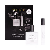 Dime Beauty Dans Les Bois Perfume Set ($87 Value) - Includes 50 ml + Travel Size 10 ml, Feminine and Bold Scent, Hypoallergenic, Clean Perfume, Eau de Toilette For Women
