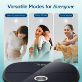 Etekcity Smart Rechargeable Scale for Body Weight, BMI, Fat, Muscle Mass, FSA HSA Eligible, Digital Bathroom Scale with 13 Metrics, Secret Mode, Bluetooth Connect to Free Apps, Stealth Black