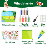 Skillmatics Sand Art Activity - Mess-Controlled DIY Animal Craft Kit with 50+ Colorful Stickers, Creative Arts & Crafts for Kids, Fun Hands-On Activity, Christmas Gifts for Ages 4, 5, 6, 7, 8, 9, 10