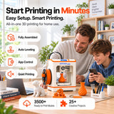 Entina Tina2C 3D Printer for Beginners, Fully Assembled Starter Mini 3D Printer, Start in 8 Mins, App & WiFi Control, Auto Leveling, 3500+ Model Library, 25+ Creative DIY Modules for STEM, Home