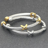 OSIRIDEH2 Cable Bracelets For Women, Multifunctional Twisted Bracelets for Women, Famous Twisted Cable Bracelets Bracelet Designs Women's Bracelets Fashion Jewelry Trendy Women' (Gold)