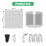 Eunika 18 Pcs Round Plant Protector from Animals, 6 Pack 12" x 12"