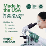 Fresh Nutrition Organic Beet Root Capsules - 2400mg Potent Dosage - Antioxidant Support - Vegan, Non GMO, Gluten-Free - 90 Capsules