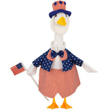 4th of July Porch Goose Outfits Patriotic Goose Costume for Outdoor Decor