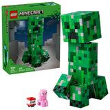LEGO Minecraft The Creeper Kids Building Toy - Minecraft Toy for Boys & Girls, Ages 10+ - Room Decor for Gamers -W/ 1st Version Minifigure - Gift for Christmas - 21276