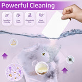 Poesie Laundry Detergent Sheets Lavender Scent 3 Pack 480 Sheets 240 Loads Laundry Strips No Plastic Jug Liquidless Travel Portable Laundry Detergent HE for Camping Dorm Life
