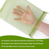 Kikhope 50 Pcs Fruit Protection Bags, 9.5x13.5 inch Garden Netting Bags