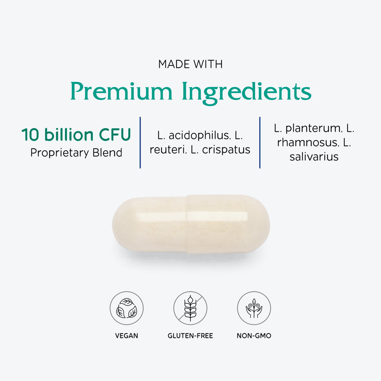 Vitanica FemEcology, Vaginal and Intestinal Probiotic Support, Vegetarian, 30 Capsules