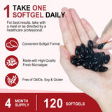 Astaxanthin Supplements 12mg, 120 Astaxanthin Softgels, Premium As-taxanthin Antioxidant Supplements with Antioxidant Activity, Supports Eye, Skin, Immune, Joint, Internal Circulation-4 Month Supply