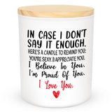 TEEZWONDER Christmas Couple Gifts for Her Wife Women Girlfriend - Vanilla Lavender Candle 10 oz - Engagement Gifts for Her, Romantic Candles for Anniversary Wedding Gift, Husband Birthday Gift for Him